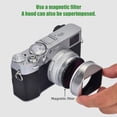 thumbnail image 3 of Hood PRO TANLE Square Metal Lens Hood Replacement for  Fuji X100VI Camera accessories Magnetic Installation, 3 of 7