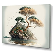 Designart Bonsai By The Water II Canvas Wall Art