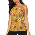 thumbnail image 1 of Kdxio Daisy maple fall Print Racerback Workout Tank Tops for Women Sleeveless Gym Tops Athletic Yoga Shirts Camisole-X-Large, 1 of 7