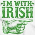 thumbnail image 2 of St Patricks Day I'm With Irish Plus Size Crewneck Graphic Tee Shirt Brisco Brands 2X, 2 of 5