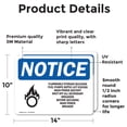 thumbnail image 2 of (2 Pack) Flammable Storage Building Fuel Sign, 2 of 7