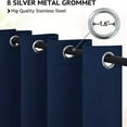 thumbnail image 2 of Heavyweight Velvet Curtains - Thermal Insulated Grommet Drapes, Set of 2, Soundproof Room Darkening for Living Room & Bedroom, 2 of 5