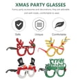 thumbnail image 3 of 6 piezas novedosas gafas de fiesta de Navidad accesorios de fotos gafas divertidas decoración de gafas de Navidad, 3 of 4