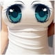 thumbnail image 5 of Camiseta con estampado 3D para mujer, camiseta Sexy de dibujos animados de ojos grandes, ropa divertida, cuello redondo, manga corta, verano 2023, 5 of 5