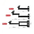 thumbnail image 2 of Wall Corner Mount Metal Black Bracket Long Arm for CCTV Camera Projector Holder, 2 of 7