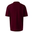 thumbnail image 4 of Kixjoy Red Tee Shirt Men 100% Cotton Crewneck Short Sleeve Tshirt Casual Basic Baggy Sport Tee Soft Lightweight Spring Mens Shirts, Wine S, 4 of 7
