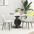 thumbnail image 2 of HOMCOM Dining Chairs Set of 2, Mid-Back Velvet-touch Upholstery Side Chair, 2 of 9