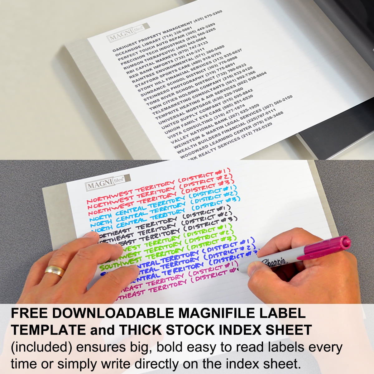 Ultimate Office MagniFile™ High-Capacity Hanging File Folders, 5" Expanding Files With Silicone Rubber Gussets and Sewn Nylon Edges (Set of 2)