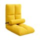 thumbnail image 2 of Sillón de suelo plegable, reclinable y ajustable, sofá cama con respaldo acolchado. Amarillo, 2 of 9
