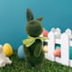 thumbnail image 5 of Figura de conejo flocado con lazo, centro de mesa de primavera suave, figura de conejo Verde, 5 of 9