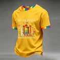 thumbnail image 2 of Rainbow T-Shirt for Men, Gay Pride Month LGBTQ+ Flag Graphic Casual Tee, 2 of 4