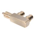 thumbnail image 2 of Adaptador RCA Divisor plateado Divisor de alta precisión Enchufe de alta frecuencia Oro, 2 of 6