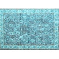 thumbnail image 1 of Ahgly Company Indoor Rectangle Persian Light Blue Traditional Area Rugs, 2' x 4', 1 of 4