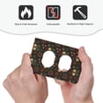 thumbnail image 4 of Disketp Boho Owl Decorative Light Switch or Outlet Wall Plate with Safety Cover-Style S, 4 of 6