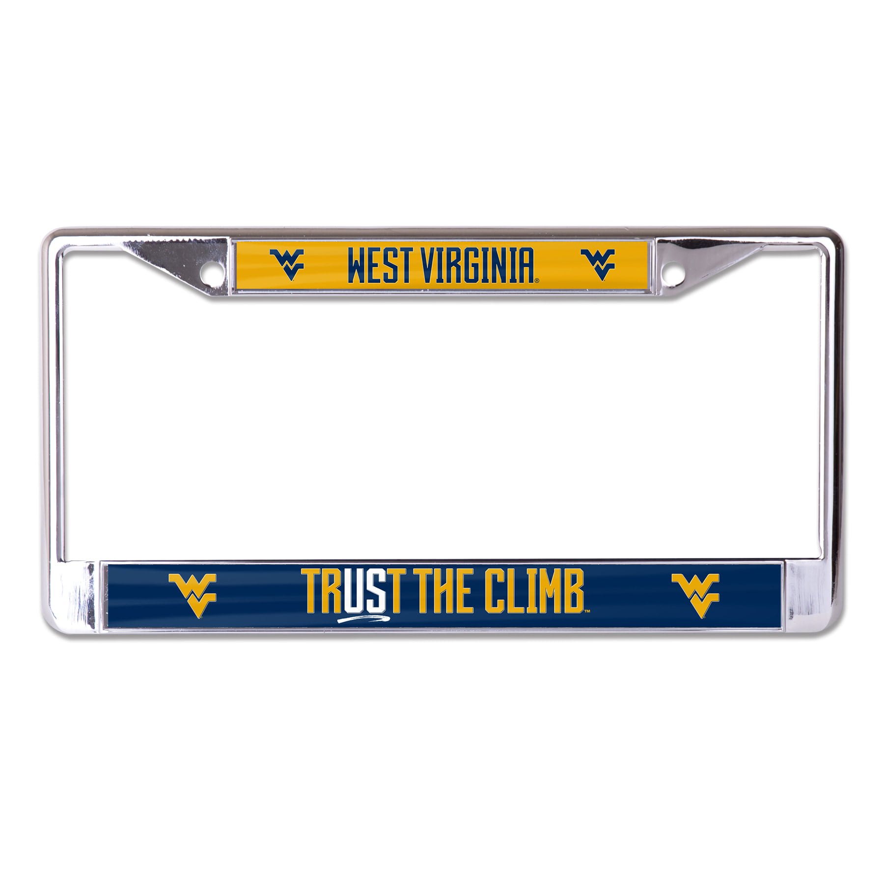 WinCraft West Virginia University Alumni Premium License Plate Frame metal with inlaid acrylic 