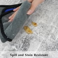 thumbnail image 3 of Washable Abstract 2x6 Kitchen Rug: Non-slip Sink Stove Floor Mat Water-resistant Entryway Bathroom Carpet Soft Dining Room Bedroom Runner For Family With Dogs Modern Home Decor(2x6 Light/grey), 3 of 9