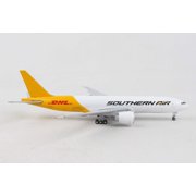 Boeing 777F Commercial Aircraft Southern Air - DHL White and Yellow 1/400 Diecast Model Airplane by GeminiJets