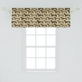 thumbnail image 2 of Ambesonne Dachshund Window Valance, Sausage Dog Lover Pattern, 42" x 18", Grey Yellow Chocolate, 2 of 3