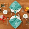 thumbnail image 4 of GZHJMY Teal Wood Cloth Napkins Set of 1, Reusable Washable Oversized Table Napkins for Family Wedding Dinner Party Home Decor, 20 Inch Decorative Washcloths, 4 of 7