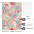 thumbnail image 2 of 2 Pcs Pioneer Flower Floral Print Pattern Kitchen Towels, Funny Microfiber Dish Towel Set, 18" X 26" Tea Towels, 2 of 6
