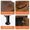 thumbnail image 2 of TC-HOMENY Cat Litter Box Enclosure Cabinet Wooden Pet House Furniture End Table Drawer Storage, 2 of 10