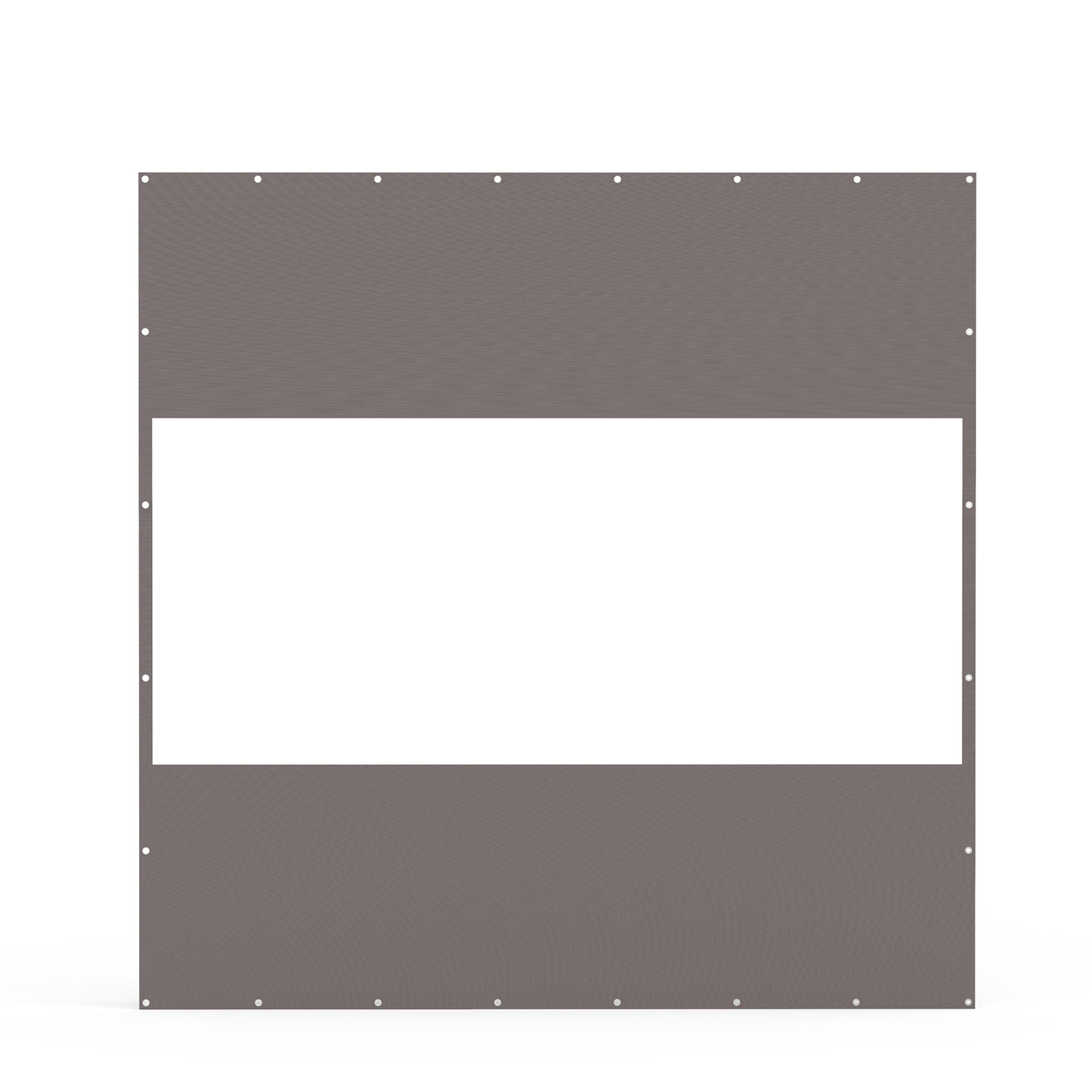 TOTAL Outdoor Patio, Gazebo & Pergola Curtain, Heavy Duty 18 oz PVC Waterproof & Tearproof Privacy Panel, UV Resistant Weatherproof with Eyelets (8'H x8'W, Gray)