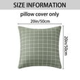 thumbnail image 5 of Unique Bargains Cute Pattern Throw Pillow Covers 4 Pcs Spandex Pillowcases For Home Sofa Gray Plaid/Magnolia 20" x 20", 5 of 6