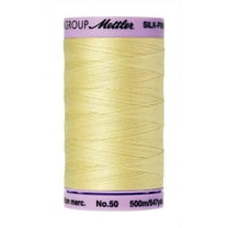 Mettler Silk Finish Cotton Thread 50wt 547yd-Lemon Frost