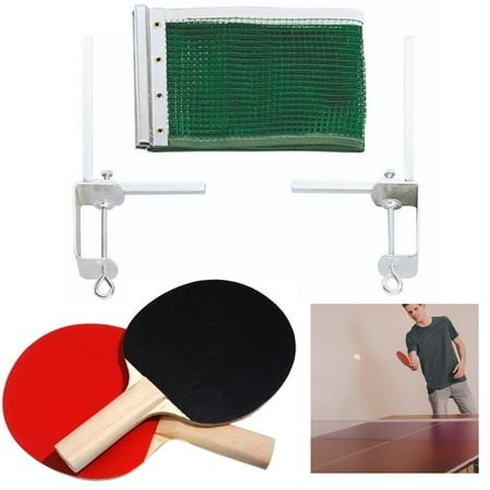 5pc Ping Pong Net Post Paddle Set Table Tennis Replacement Indoor Sports (Best Table Tennis Games)
