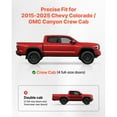 thumbnail image 2 of KFFKFF 6-Inch Side Steps for 2015-2025 Chevy Colorado/GMC Canyon Crew Cab, Black Carbon Steel Running Boards, 550 lbs Capacity, Non-Slip Design with Rust-Resistant Coating, 2 of 8
