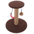 thumbnail image 1 of Miangastore Cat Scratching Post Flannel Hemp Rope Wood 1Pcs 11.8x10.6x10.6in, 1 of 8