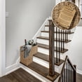thumbnail image 2 of Casafield Stair Basket with Handles, Natural Seagrass - Woven Staircase Step Organizer Bin, 2 of 7
