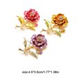 thumbnail image 4 of Qarigey Broche de flor para mujer, alfiler de aleación, broches de moda para abrigo, adornos, joyería, fiesta de citas, joyería para regalo Ropa, zapatos y accesorios Miscelánea Rojo Qarigey AP015284-02, 4 of 6