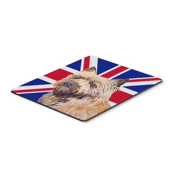 Carolines Treasures LH9472MP "Cairn Terrier with English Union Jack British Flag Mouse Pad Hot Pad or Trivet" Large