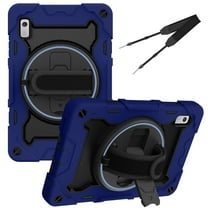 XYX 3in1 Rotating Stand Case for Lenovo Tab M9 9.0 inch 2023 Released TB-310FU with Hand/Shoulder Strap, Shockproof Rugged, Navy Blue