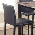 thumbnail image 4 of Citico Metal Counter Height Dining Chairs (Set of 4) - Black Frame &amp; Faux Leather Seats. 21.5" Wide, for Kitchen &amp; Dining. Durable, Stylish, Easy Assembly. Perfect for Breakfast Bar., 4 of 6
