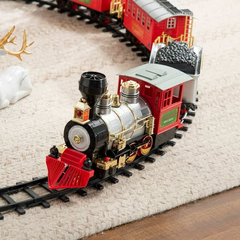 TRAIN EN BOIS クリスマス列車 【大型】 テディベア 3.jpg