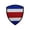F, variant on QIUXUJ - 1 Pack Costa Rica Flag Embroidered Patches, Shield Shape Tactical Emblems, Iron On Sew On Badges for Backpack, Hat, Jacket & Outdoor Decoration (F)