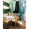 thumbnail image 5 of nqOlkjepod Outdoor Curtains for Patio Waterproof, Turquoise Ombre Outdoor Privacy Panels Grommet, Modern Abstract Mottled Texture Art Blackout Outside Curtains for Porch/Cabana 54"x84", 2 Panels, 5 of 8