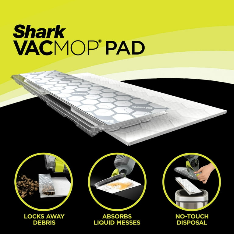 Shark QM250 / VM250 VACMOP Pro Cordless Hard Floor Vacuum Mop with  Disposable Pad, Charcoal Gray- -(Renewed) QM250 (Charcoal Gray VM250)