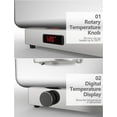 thumbnail image 3 of Riedhoff 2 Pack 9QT Food Servers and Warmers Stainless Steel with 1 Full-size Pan & 2 Half-size Pan, 3 of 7