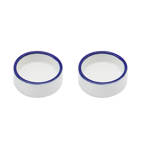 Bowl Water Dish Round Food Bowl Ceramic Escape Proof Feeder for Small Medium Size Pet Tortoise