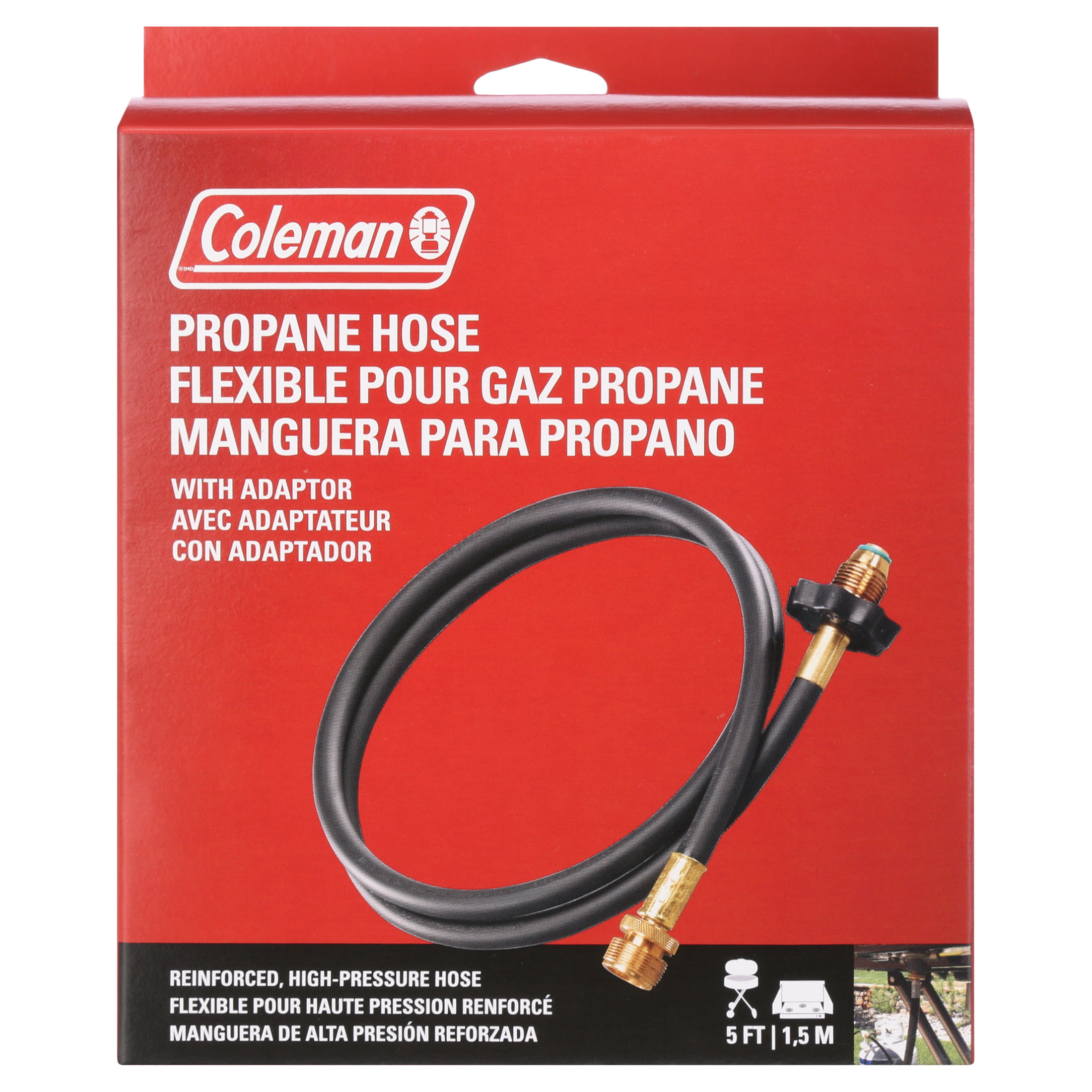 High-Pressure Propane Hose and Adapter Coleman 5 Ft 