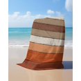 thumbnail image 4 of Burnt Orange Brown Beach Towels Oversized Super Absorbent, Farmhouse Vintage Wooden Lightweight Bath Towel Quick Dry Sets For Bathroom/Pool/Rv Camping/Beach Play/Gym Room/Picnic 30"x60", 4 of 8