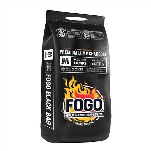 FOGO 8028041 8.8 lbs Premium Black Bag All Natural Lump Charcoal