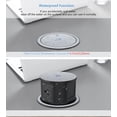 thumbnail image 2 of L-Link Automatic Pop up Power Outlet with 10W Wireless Charger,Pop up Electrical Outlets for Countertops,4.7'' Diameter Round Pop Up Counter Outlet with 4 Outlets,2 USB,Hidden Outlet,Pop Out Outlet, 2 of 7
