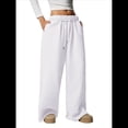 thumbnail image 1 of Pantalones Deportivos de Pierna para Mujer, Holgados, con Cordón, de Cintura Alta y Bolsillos XL, 1 of 8