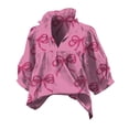 thumbnail image 3 of Endives Womens Blouse Short Sleeve Shirt Womens Tops V Neck Casual Shirts Beach Wear Vacation Shirts Spring Summer Outfit, 3 of 6
