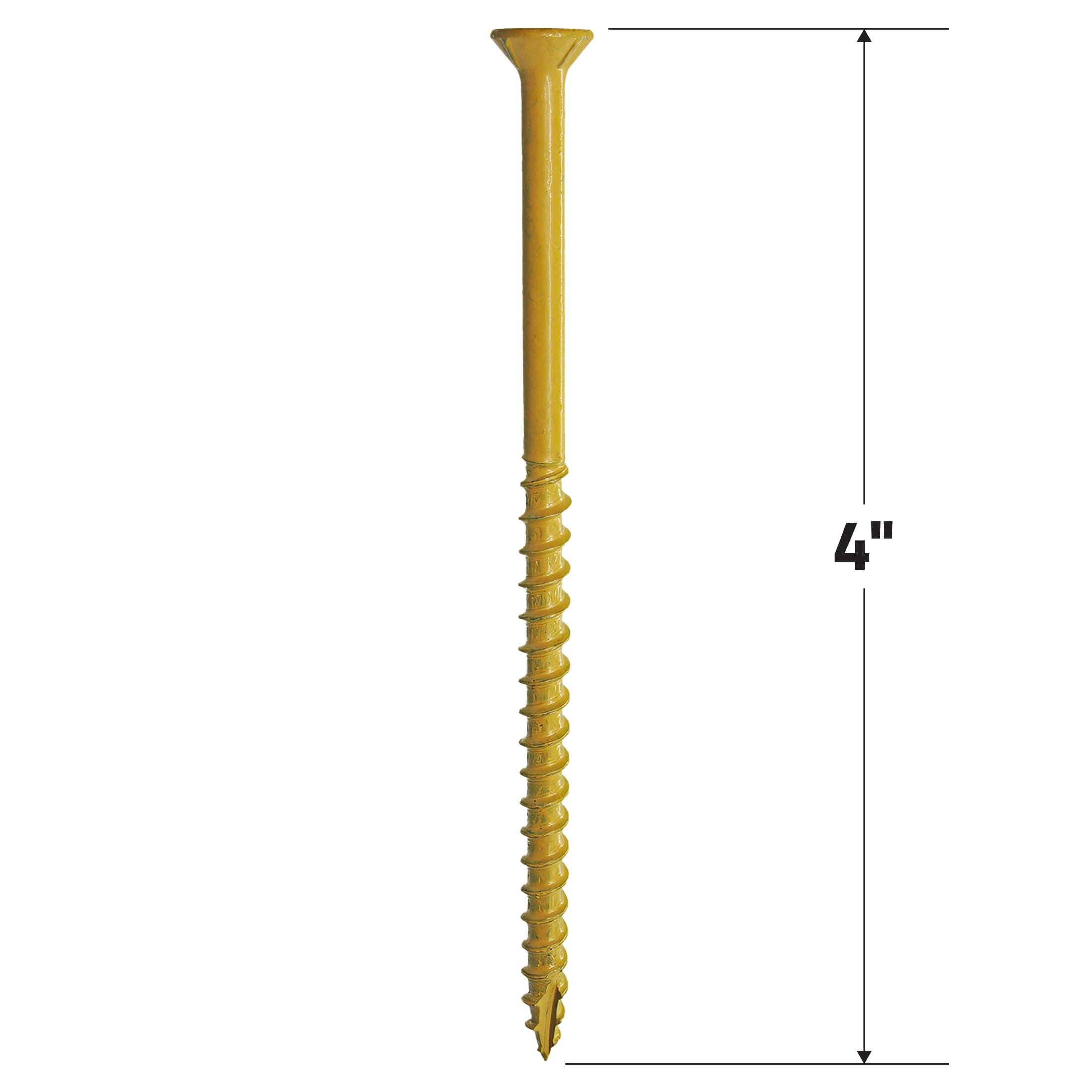 (2 pack) Grip-Rite PrimeGuard Plus #10 x 4 in. Tan Wood to Wood Deck Screw 1lb.