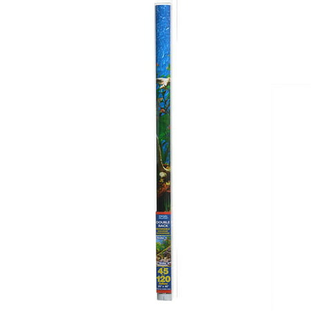 Penn Plax Double-Back Aquarium Background - Tropical Blue / Shalescape 24 Tall x 48 Wide - (Fits 45-120 Gallon Tanks) - Pack of (Best Skimmer For 120 Gallon Reef Tank)